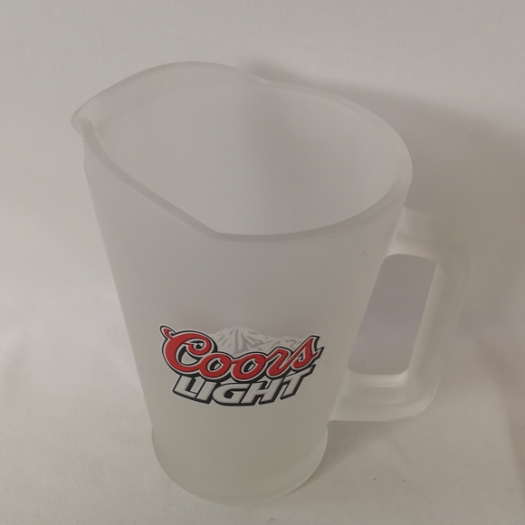 Frosted Glass Coors Light Beer Pitcher in Excellent Condition - Picture 2 of 4
